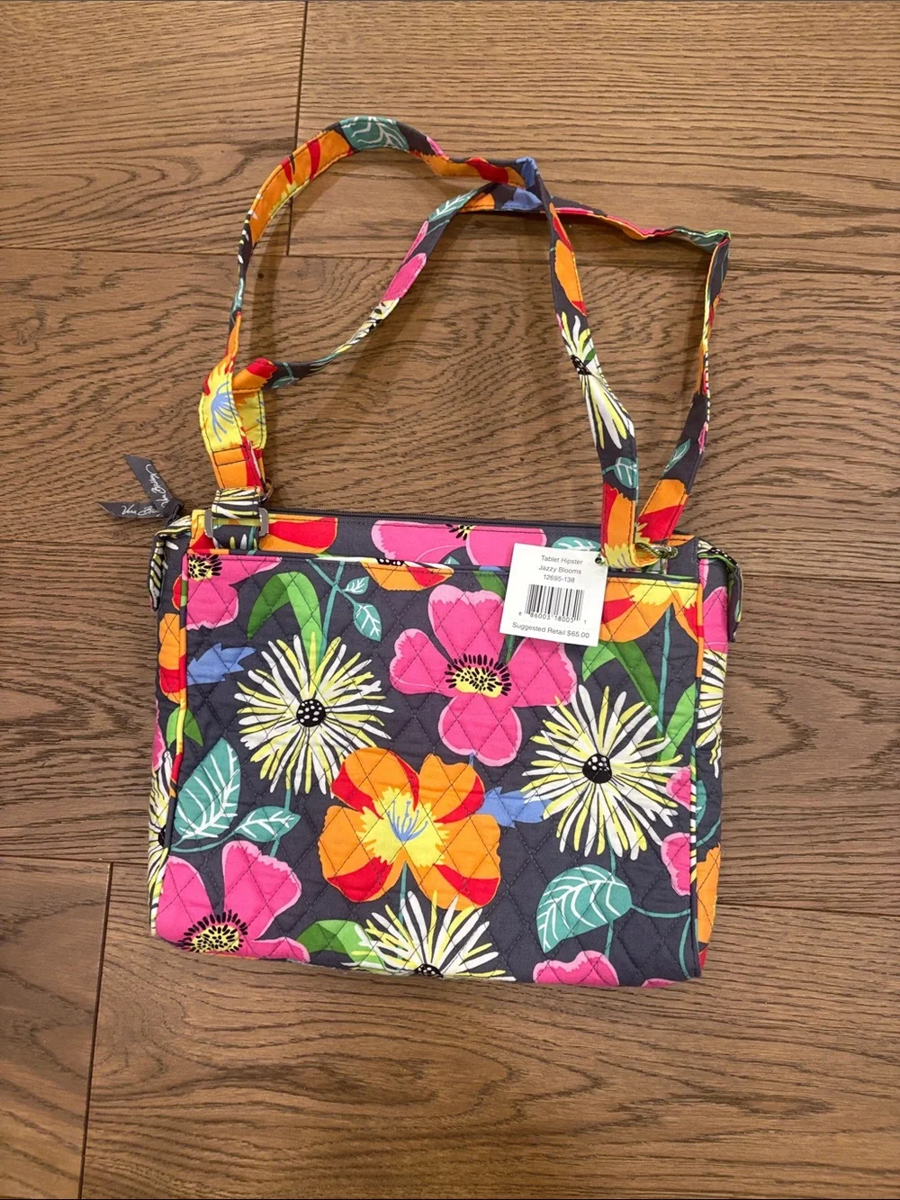 Vera Bradley laptop / tablet Floral Quilted Crossbody Bag - Multicolor